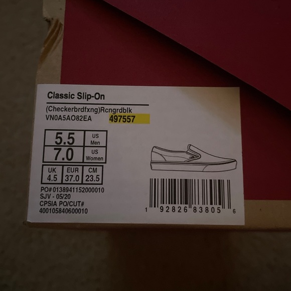 Red & Black Vans - Picture 3 of 5